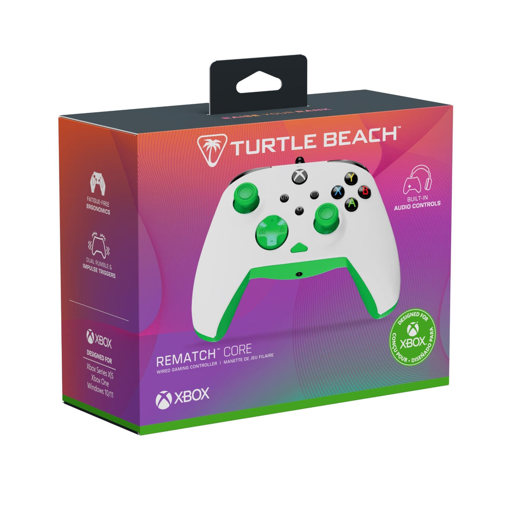 Turtle Beach Rematch Core Wired Controller (White/Green)