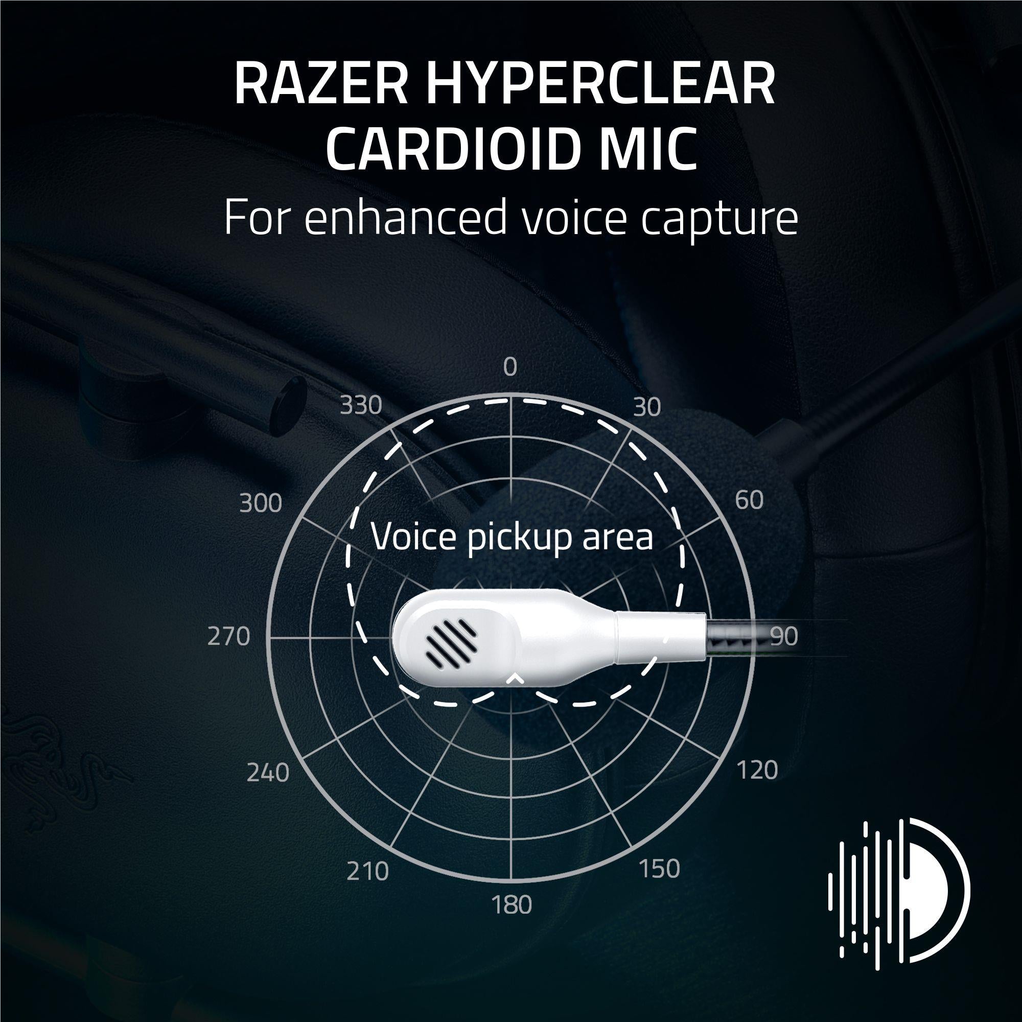 Razer BlackShark V2 X Wired Esports Headset for PlayStation (White)