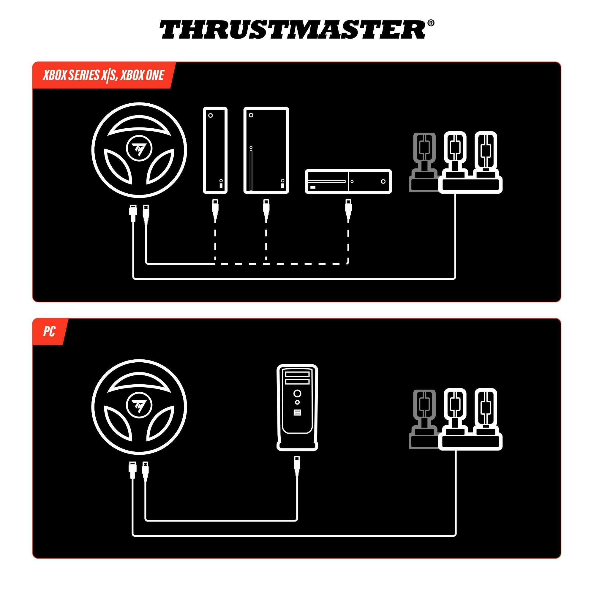 Thrustmaster T98 Ferrari 296 GTS Racing Wheel for Xbox & PC